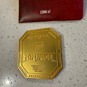 Legoland limited edition LEGO NINJAGO 15th Anniversary Gold Coin